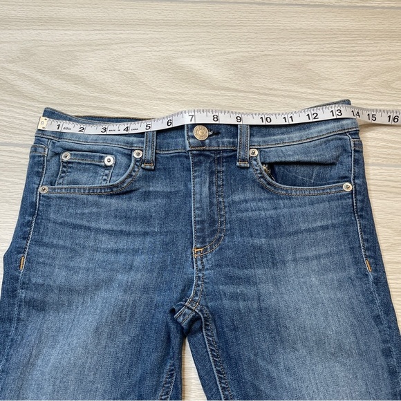Rag & Bone Ankle Skinny Medium Wash Raw Hem Jeans Women’s size 27 - Picture 11 of 14